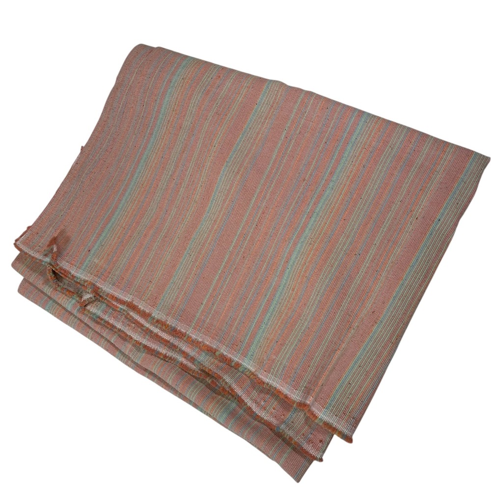 56x35in Multi-Color Fabric Striped Woven Upholstery Textile Southwestern Pink